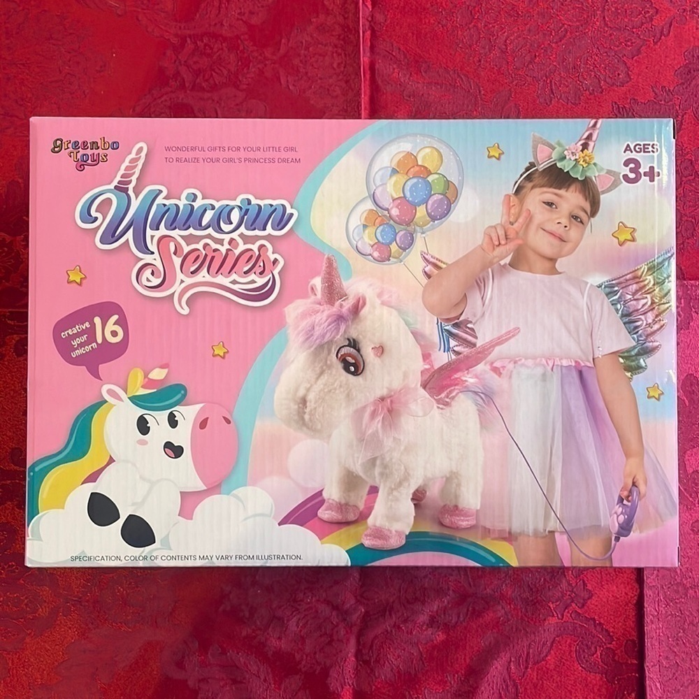 Brand New Girls Unicorn Gift Set Remote Control Plush, Costume, Painting Craft - Picture 2 of 14